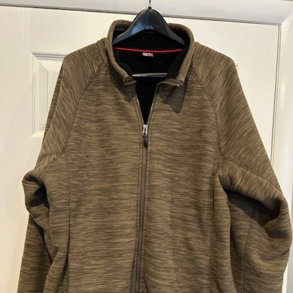 32 Degrees Sherpa Fleece Lined Jacket - Heathered Brown - Size XXL